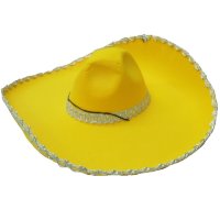 Шляпа Самбрерро желтая