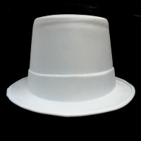 Шляпа Цилиндр (белый Luxe)