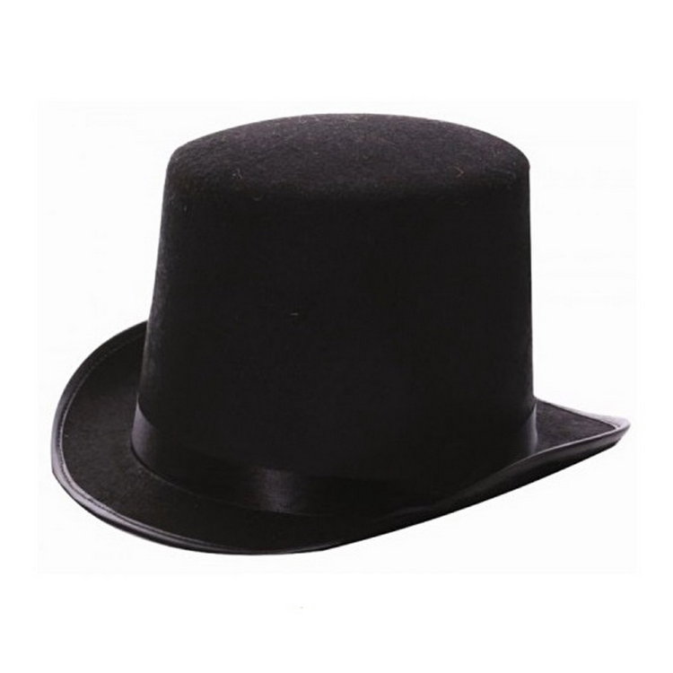 Шляпа Цилиндр (черный фетровый)